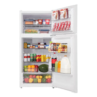 Midea 14 Cu. Ft. Garage Ready Top-Freezer Refrigerator – White - MRT14D2BWW | Réfrigérateur Midea de 14 pi³ à congélateur supérieur qui convient à une installation dans un garage - blanc - MRT14D2BWW | MRT14D2W