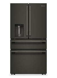 Kitchenaid 29 Cu. Ft. French Door Refrigerator – Black Ore - KRMF436SBE | Réfrigérateur KitchenAid de 29 pi3 à portes françaises - minerai noir - KRMF436SBE