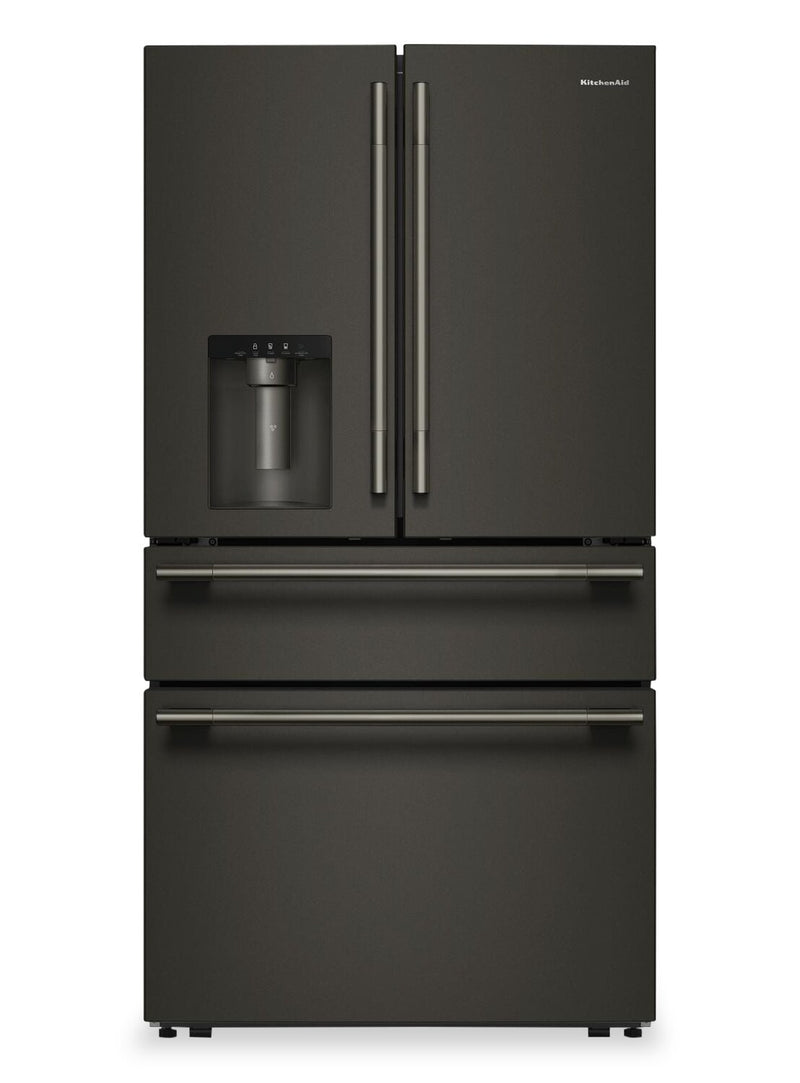 Kitchenaid 29 Cu. Ft. French Door Refrigerator – Black Ore - KRMF436SBE | Réfrigérateur KitchenAid de 29 pi3 à portes françaises - minerai noir - KRMF436SBE