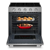 KitchenAid 30" 5.0 Cu. Ft. Smart Slide-in Gas Range with Convection Modes - Stainless Steel - KSGS330SPS | Cuisinière intelligente à gaz encastrée KitchenAid de 5,0 pi3 et de 30 po avec modes par convection - acier inoxydable - KSGS330SPS