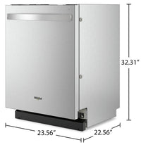 Whirlpool Flush-to-Cabinet Dishwasher with Third Rack - WDT550SAPZ  | Lave-vaisselle affleuré Whirlpool avec 3e panier - WDT550SAPZ  | WDT550PZ