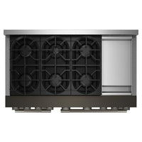 KitchenAid 6.3 Cu. Ft. 6 Burner Commercial-Style Gas Range – Black Ore - KFGD948SBE | Cuisinière à gaz KitchenAid de 6,3 pi³ de style commercial à 6 brûleurs - minerai noir - KFGD948SBE