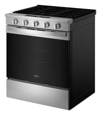 Whirlpool 30" 5 Cu. Ft. Gas Range with Air Cooking - Fingerprint Resistant Stainless Steel - WSGS5030SZ | Cuisinière à gaz Whirlpool de 5 pi³ et de 30 po avec cuisson à air - acier inoxydable résistant aux traces de doigts - WSGS5030SZ