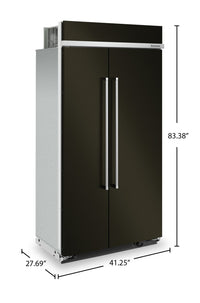 KitchenAid 25.5 Cu. Ft. Built-In Side-by-Side Refrigerator - KBSN702MBS | Réfrigérateur encastré KitchenAid de 25,5 pi³ à compartiments juxtaposés - KBSN702MBS | KBSN72BS