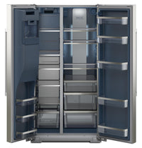 Maytag 36" 20.8 Cu. Ft. Side-by-Side Refrigerator - Fingerprint-Resistant Stainless - MRSC6636RZ | Réfrigérateur Maytag de 20,8 pi³ et de 36 po à compartiments juxtaposés - acier inoxydable résistant aux traces de doigts - MRSC6636RZ