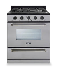 Classic Off-Grid by Unique 30" 3.9 Cu. Ft. Propane Range with Battery Ignition - UGP-30G OF2 S/S  | Cuisinière au gaz propane hors réseau classique Unique de 30 po et de 3,9 pi3 avec allumage à pile - UGP-30G OF2 S/S  | UGP30GSS