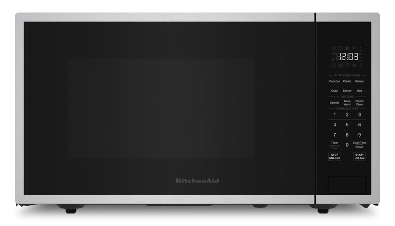 KitchenAid 1.6 Cu. Ft. Countertop Microwave – Stainless Steel - YKMCS122SSS | Four à micro-ondes de comptoir KitchenAid de 1,6 pi3 - acier inoxydable - YKMCS122SSS