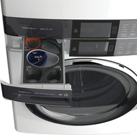 Electrolux Laundry Tower™ with 5.2 Cu. Ft. Washer and 8 Cu. Ft. Electric Dryer - ELTE760CAW | Tour de buanderie Laundry TowerMC Electrolux avec laveuse 5,2 pi³ et sécheuse électrique 8 pi³ - ELTE760CAW | ELTE760W