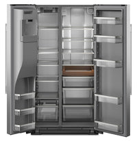 KitchenAid 36" 21 Cu. Ft. Counter-Depth Refrigerator – Fingerprint Resistant Stainless Steel - KRSC536RPS | Réfrigérateur KitchenAid de 21 pi3 et de 36 po de profondeur comptoir  - acier inoxydable résistant aux traces de doigts - KRSC536RPS