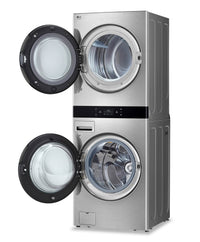 LG STUDIO WashTower™ with 5 Cu. Ft. Washer and 7.4 Cu. Ft. Electric Dryer - SWWE50N3 | Tour de lavage WashTowerMC LG STUDIO avec laveuse 5 pi³ et sécheuse électrique 7,4 pi³ - SWWE50N3 | SWWE50N3