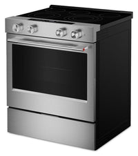 KitchenAid 30" 5.3 Cu. Ft. Smart Slide-in Electric Range with Convection Modes - YKSES330SPS  | Cuisinière intelligente électrique encastrée KitchenAid de 5,3 pi3 et de 30 po avec modes à convection - YKSES330SPS