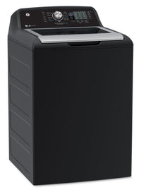 GE 5.3 Cu. Ft. Top Load Washer and 7.4 Cu. Ft. Electric Dryer – Diamond Grey | Laveuse à chargement par le haut de 5,3 pi3 et sécheuse électrique de 7,4 pi3 de GE - Gris diamant