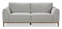 Valley 83.5" Fabric Sofa with Rubberwood Base and Legs - Sand | Sofa Valley de 83,5 po en tissu avec base et pattes en hévéa - sable