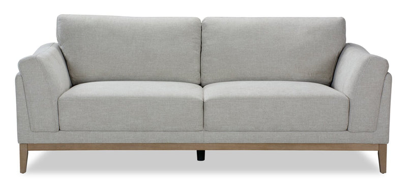 Valley 83.5" Fabric Sofa with Rubberwood Base and Legs - Sand | Sofa Valley de 83,5 po en tissu avec base et pattes en hévéa - sable