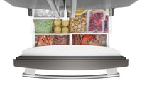 KitchenAid 33" 22 Cu. Ft. Standard-Depth French Door Refrigerator - KRFF333SPS | Réfrigérateur KitchenAid de 22 pi3 et de 33 po de profondeur standard à portes françaises - KRFF333SPS