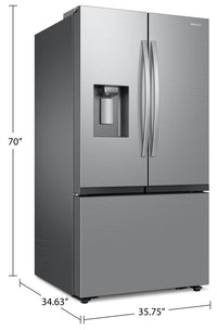Samsung 30.5 Cu. Ft. French-Door Refrigerator with Four Types of Ice - RF32CG5400SRAA | Réfrigérateur Samsung de 30,5 pi³ à portes françaises avec quatre types de glaçons - RF32CG5400SRAA | RF32C54S