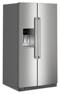 Maytag 36" 28.7 Cu. Ft. Side-by-Side Refrigerator - Fingerprint-Resistant Stainless - MRSF6636RZ | Réfrigérateur Maytag de 28.7 pi³ et de 36 po à compartiments juxtaposés - acier inoxydable résistant aux traces de doigts - MRSF6636RZ