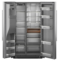 KitchenAid 36" 29 Cu. Ft. Side-by-Side Refrigerator - Fingerprint Resistant Stainless Steel - KRSF536RPS  | Réfrigérateur KitchenAid de 29 pi3 et de 36 po - acier inoxydable résistant aux traces de doigts - KRSF536RPS