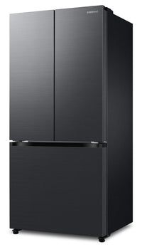 Samsung 33" 17.5 Cu. Ft. Counter-Depth French-Door Refrigerator - Black Caviar Matt - RF18A5101MT/AA | Réfrigérateur Samsung de 17,5 pi³ et de 33 po à portes françaises de profondeur Comptoir - noir caviar matté - RF18A5101MT/AA