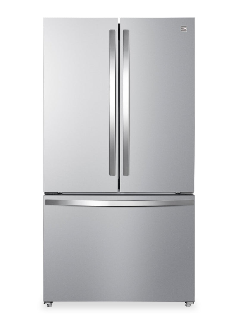 Kenmore 36" 20.3 Cu. Ft French Door Refrigerator – Fingerprint Resistant Stainless Steel - KKFDR36x20.3-SS  | Réfrigérateur Kenmore de 20,3 pi3 et de 36 po à portes françaises - acier inoxydable résistant aux traces de doigts - KKFDR36x20.3-SS