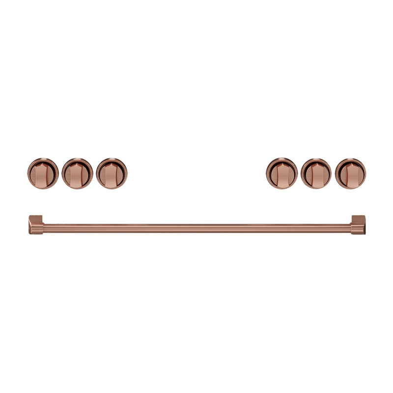 Thor Kitchen Handle and Knob Set for 36” Range in Rose Gold - CKA-RG36-RSG | Ensemble de poignées et de boutons Thor Kitchen or rose pour cuisinière de 36 po - CKA-RG36-RSG | RG36KRSG