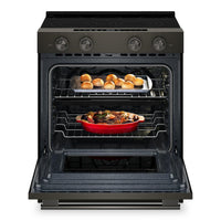 KitchenAid 30" 5.3 Cu. Ft. Electric Range – Black Ore - YKSES530SBE  | Cuisinière électrique KitchenAid de 5,3 pi³ et de 30 po - minerai noir - YKSES530SBE