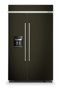 KitchenAid 29.4 Cu. Ft. Built-In Side-by-Side Refrigerator - KBSD708MBS | Réfrigérateur encastré KitchenAid de 29,4 pi³ à compartiments juxtaposés - KBSD708MBS | KBSD78BS