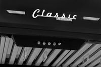 Classic Retro by Unique 36" 700 CFM Under-Cabinet Range Hood - Midnight Black - UGP-36CR RH B | Hotte de cuisinière sous l’armoire Classic Rétro par Unique de 36 po et de 700 pi3/min - noir minuit - UGP-36CR RH B | U36CRRHB