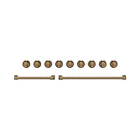 Thor Kitchen Handle and Knob Set for 48” Range in Brushed Bronze - CKA-RG48-BRZ | Ensemble de poignées et de boutons Thor Kitchen bronze brossé pour cuisinière de 48 po - CKA-RG48-BRZ | RG48KBRZ