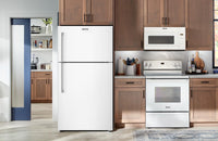 Maytag 30" 19 Cu. Ft. Top-Freezer Refrigerator with Garage Mode – White - MRTX5119SW | Réfrigérateur Maytag de 19 pi3 et de 30 po à congélateur supérieur avec mode garage - blanc - MRTX5119SW