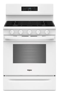 Whirlpool 5.0 Cu. Ft. Gas Range with Air Cooking – White - WFGS5730SW | Cuisinière à gaz Whirlpool de 5,0 pi3 avec cuisson à air – blanche - WFGS5730SW