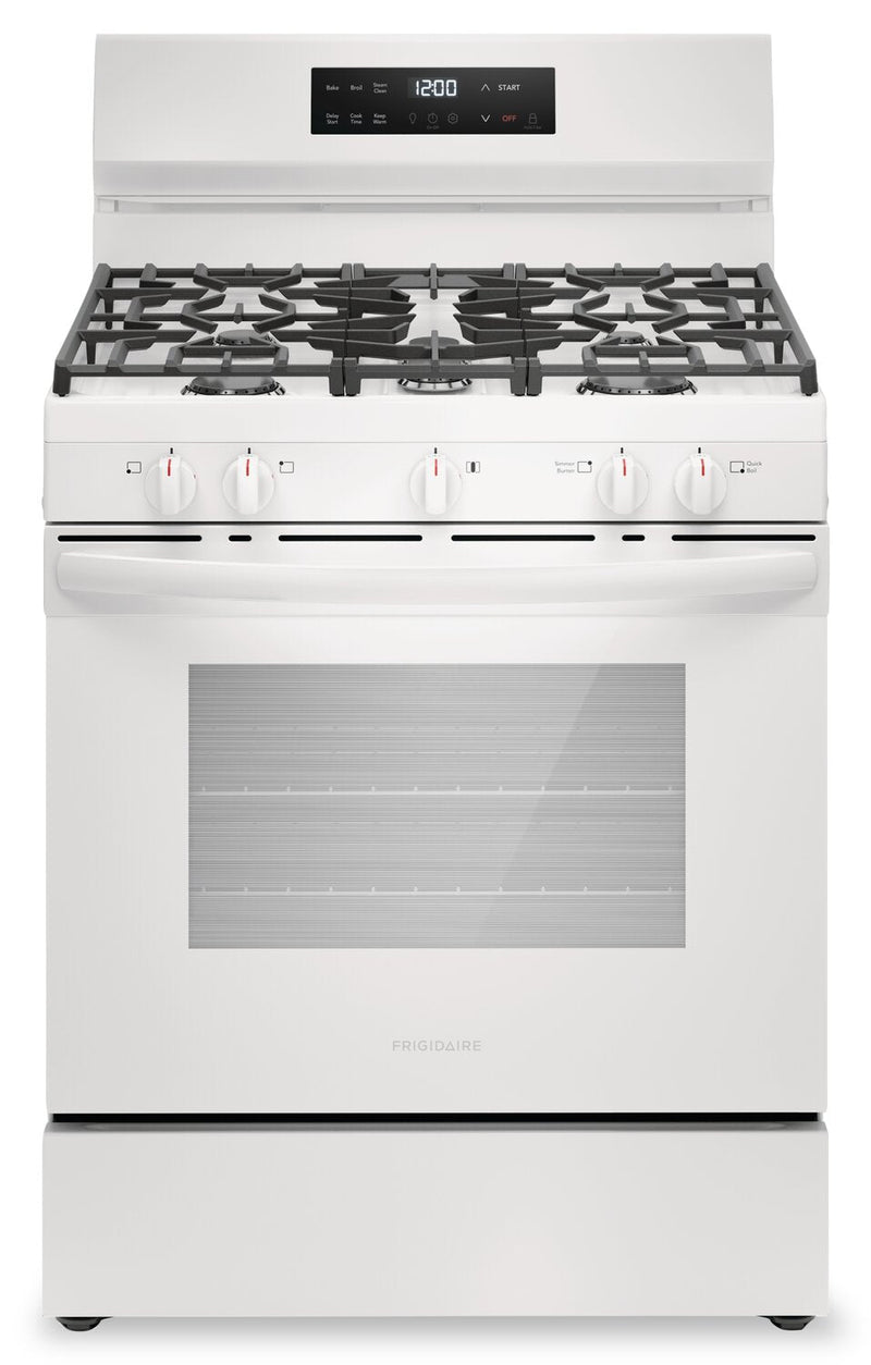 Frigidaire 5.1 Cu. Ft. Gas Range with Quick Boil - FCRG3062AW | Cuisinière à gaz Frigidaire de 5,1 pi3 avec ébullition rapide - FCRG3062AW | FCRG302W