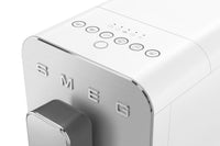 Smeg Fully Automatic Espresso Maker with Milk Container - Matte White - BCC13WHMUS | Machine à espresso Smeg entièrement automatique avec contenant de lait - blanc mat - BCC13WHMUS | BCC13WHM