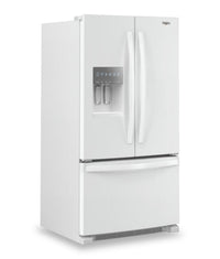 Whirlpool 36" 25 Cu. Ft. French-Door Refrigerator with Ice and Water Dispenser - WRFF3436RW | Réfrigérateur Whirlpool de 36 po et de 25 pi³ à portes françaises avec distributeur d’eau et de glaçons - WRFF3436RW | WRFF34RW