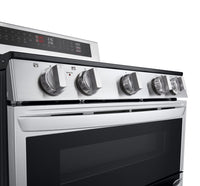 LG 7.3 Cu. Ft. Smart Double Oven Electric Range with ProBake Convection® - Stainless Steel - LDEL7324SE | Cuisinière intelligente électrique LG à four double de 7,3 pi3 avec convection ProBake ConvectionMD - acier inoxydable - LDEL7324SE | LDEL7324