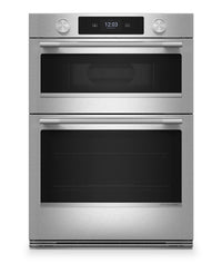 Kitchenaid 27" Smart Electric Combo Wall Oven with Assisted Cooking Modes - PrintShield™ - KOEC727SPS | Four mural combiné intelligent électrique KitchenAid et de 27 po avec modes de cuisson assistée - PrintShieldMC - KOEC727SPS