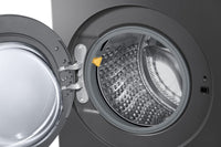 Samsung Bespoke 6.1 Cu. Ft. Front Load Washer with AI Fabric Sensing – Dark Steel - WF90F53ADSA5 | Laveuse Bespoke de Samsung  à chargement frontal de 6,1 pi3 avec détecteur de tissu par IA - acier foncé - WF90F53ADSA5