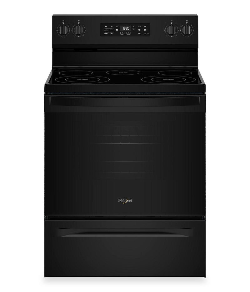 Whirlpool 5.3 Cu. Ft. Electric Range with Air Cooking - Black - YWFES4530SB | Cuisinière électrique Whirlpool de 5,3 pi3 avec cuisson à air - noire - YWFES4530SB