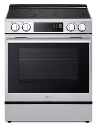LG 6.3 Cu. Ft. Smart Induction Slide-In Range with Air Fry - LSIL6334XE | Cuisinière induction encastrée intelligente LG de 6,3 pi3 avec friture à air - LSIL6334XE