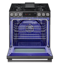LG 6.3 Cu Ft. Smart Gas Slide-In Range with Air Fry – Black Stainless Steel - LSGL6335Z | Cuisinière intelligente à gaz encastrée LG de 6,3 pi3 avec friture à air – acier inoxydable noir - LSGL6335Z