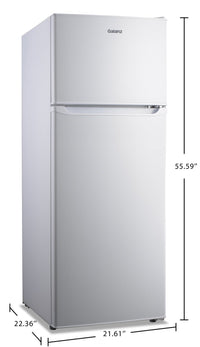 Galanz 7.6 Cu. Ft. Compact Top-Freezer Refrigerator - GLR76TWEE | Réfrigérateur Galanz compact de 7,6 pi3 à congélateur supérieur - GLR76TWEE | GLR76TWW