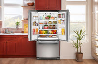 KitchenAid 33" 22 Cu. Ft. Standard-Depth French Door Refrigerator - KRFF333SPS | Réfrigérateur KitchenAid de 22 pi3 et de 33 po de profondeur standard à portes françaises - KRFF333SPS