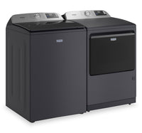 Maytag 6.0 Cu. Ft. Pet Pro Top-Load Washer and 7.4 Cu. Ft. Gas Dryer - Midnight Steel - MATL72GF  | Laveuse à chargement par le haut Animal Pet Pro de 6,0 pi3 et sécheuse à gaz de 7,4 pi3 de Maytag - acier minuit - MATL72GF  | MATL72GF