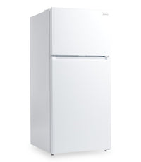 Midea 14 Cu. Ft. Garage Ready Top-Freezer Refrigerator – White - MRT14D2BWW | Réfrigérateur Midea de 14 pi³ à congélateur supérieur qui convient à une installation dans un garage - blanc - MRT14D2BWW | MRT14D2W