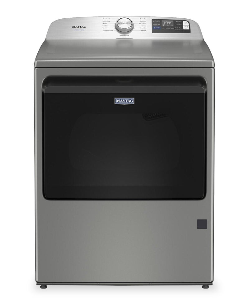 Maytag 7.4 Cu. Ft. Pet Pro Gas Dryer - Silver - MGD7205RR | Sécheuse à gaz Animal Pet Pro de Maytag de 7,4 pi3 - Argent - MGD7205RR |