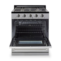 Classic Off-Grid by Unique 30" 3.9 Cu. Ft. Propane Range with Battery Ignition - UGP-30G OF2 S/S  | Cuisinière au gaz propane hors réseau classique Unique de 30 po et de 3,9 pi3 avec allumage à pile - UGP-30G OF2 S/S  | UGP30GSS