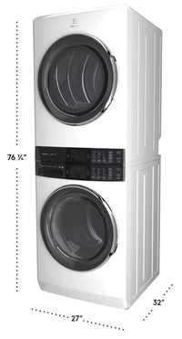 Electrolux Laundry Tower™ with 5.2 Cu. Ft. Washer and 8 Cu. Ft. Electric Dryer - ELTE760CAW | Tour de buanderie Laundry TowerMC Electrolux avec laveuse 5,2 pi³ et sécheuse électrique 8 pi³ - ELTE760CAW | ELTE760W