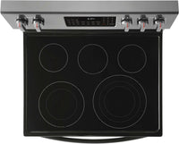 Frigidaire Gallery 5.7 Cu. Ft. Freestanding Electric Range with Air Fry - GCRE306CAD - Electric Range in Smudge-proof Black Stainless Steel