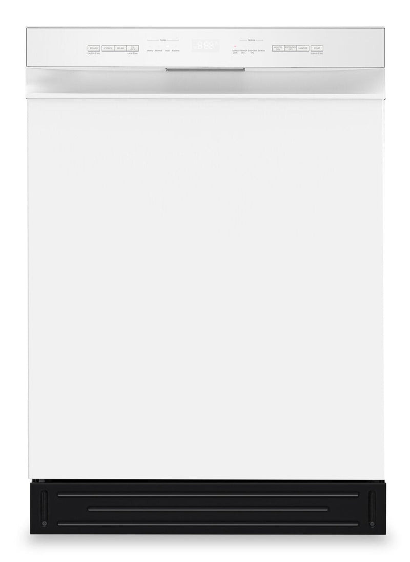 Midea 24" Front-Control Dishwasher with Interior Light - MDF24P2BWW | Lave-vaisselle Midea de 24 po avec commandes à l’avant et éclairage intérieur - MDF24P2BWW | MDF24P2W