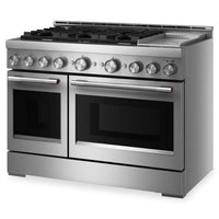 KitchenAid 6.3 Cu. Ft. 6 Burner Commercial-Style Gas Range – Stainless Steel - KFGD948SSS | Cuisinière à gaz KitchenAid de 6,3 pi³ de style commercial à 6 brûleurs - acier inoxydable - KFGD948SSS